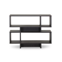 Baxton Studio FP-4DS-Shelf Cassidy 4-Level Modern Bookshelf in Dark Brown